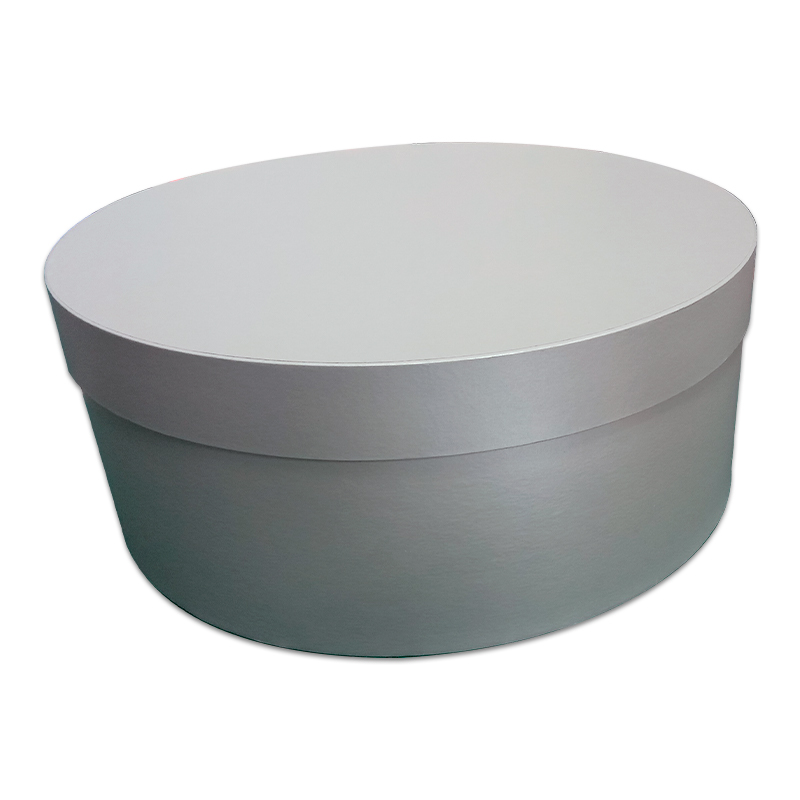 caja redonda color plata